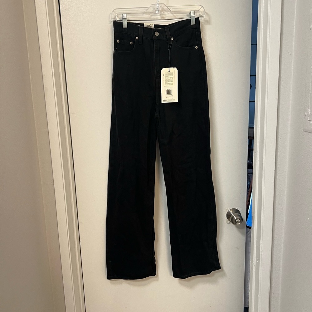 Levi's high loose Black Denim high waist Jeans size 25x31